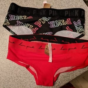 Two pairs Victoria's Secret hipsters